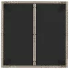 Szürke polyrattan üveglapos kerti asztal 90 x 90 x 75 cm