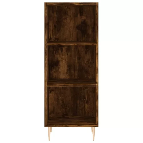 Füstös tölgy színű szerelt fa magasszekrény 34,5x34x180 cm