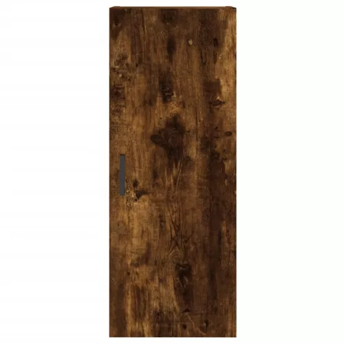 Füstös tölgy színű szerelt fa magasszekrény 34,5x34x180 cm