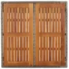 Szürke polyrattan falapos kerti asztal 90 x 90 x 75 cm