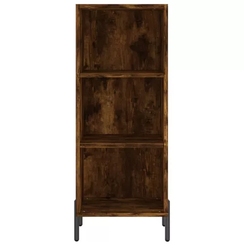 Füstös tölgy színű szerelt fa magasszekrény 34,5x34x180 cm