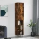 Füstös tölgy színű szerelt fa magasszekrény 34,5x34x180 cm