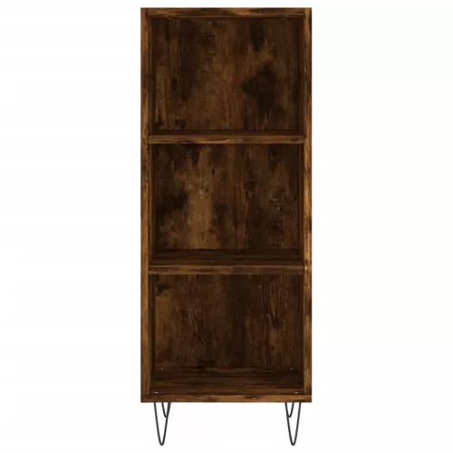 Füstös tölgy színű szerelt fa magasszekrény 34,5x34x180 cm