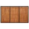 Fekete polyrattan falapos kerti asztal 150 x 90 x 75 cm