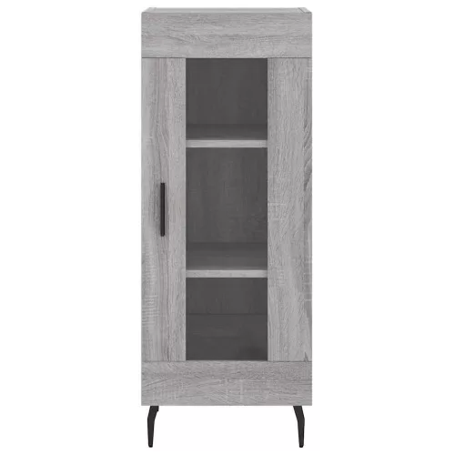 Szürke sonoma szerelt fa magasszekrény 34,5 x 34 x 180 cm