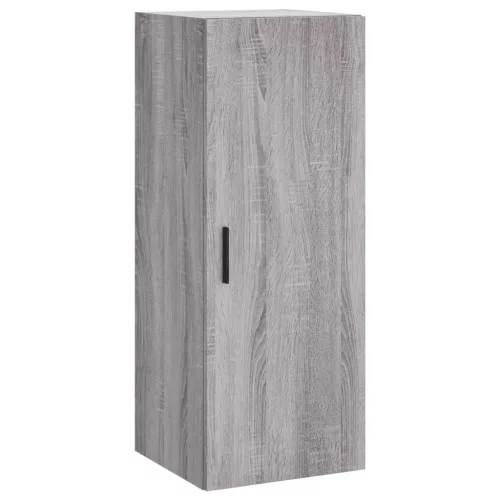 Szürke sonoma szerelt fa magasszekrény 34,5 x 34 x 180 cm
