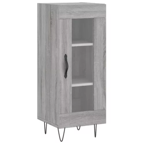 Szürke sonoma szerelt fa magasszekrény 34,5 x 34 x 180 cm