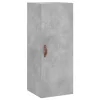 Betonszürke szerelt fa magasszekrény 34,5x34x180 cm