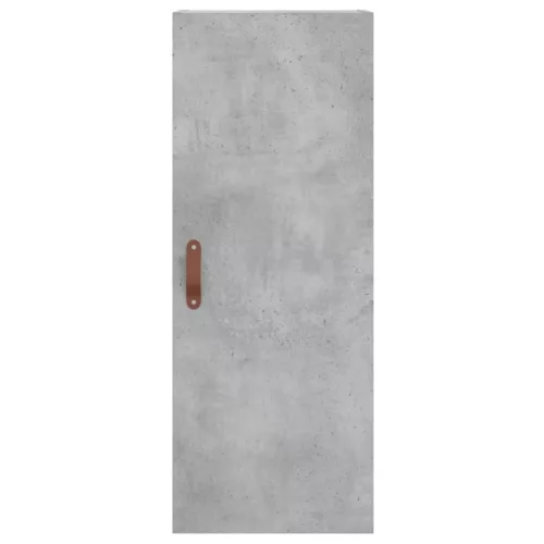 Betonszürke szerelt fa magasszekrény 34,5x34x180 cm