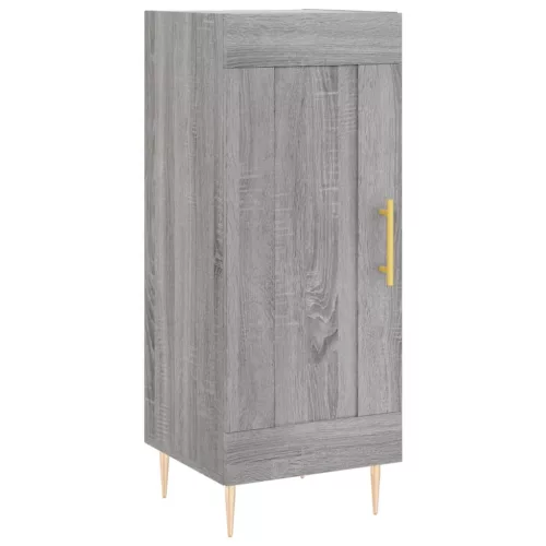 Szürke sonoma szerelt fa magasszekrény 34,5 x 34 x 180 cm
