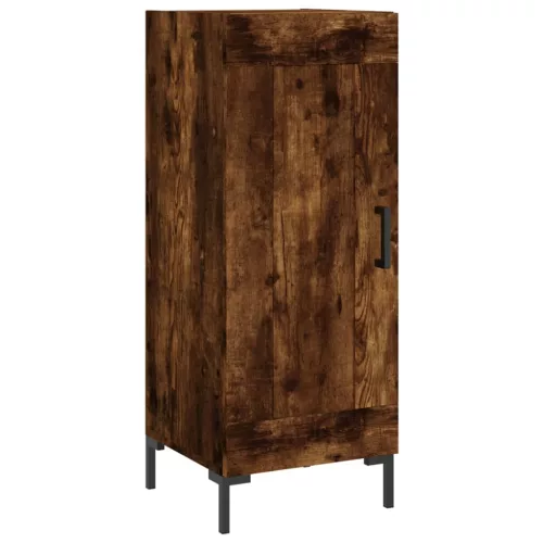 Füstös tölgy színű szerelt fa magasszekrény 34,5x34x180 cm