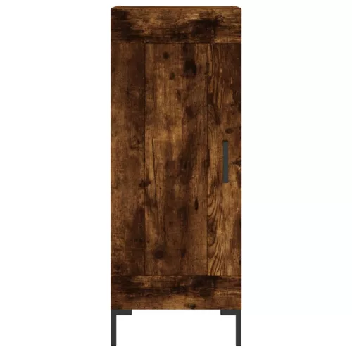 Füstös tölgy színű szerelt fa magasszekrény 34,5x34x180 cm