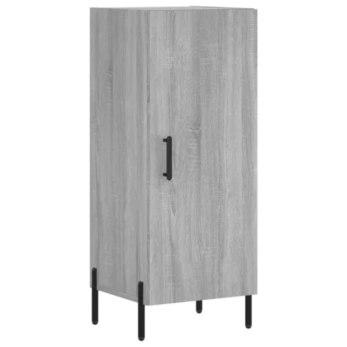 Szürke sonoma szerelt fa magasszekrény 34,5 x 34 x 180 cm