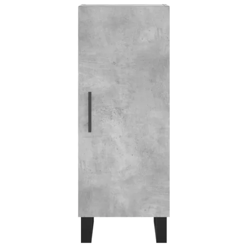 Betonszürke szerelt fa magasszekrény 34,5x34x180 cm