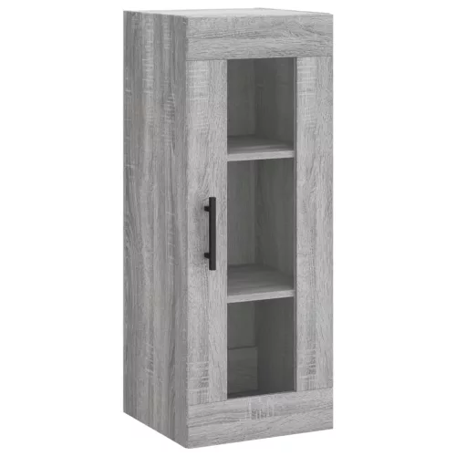 Szürke sonoma szerelt fa magasszekrény 34,5 x 34 x 180 cm