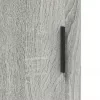 Szürke sonoma szerelt fa magasszekrény 34,5 x 34 x 180 cm