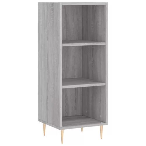 Szürke sonoma szerelt fa magasszekrény 34,5 x 34 x 180 cm
