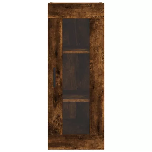 Füstös tölgy színű szerelt fa magasszekrény 34,5x34x180 cm