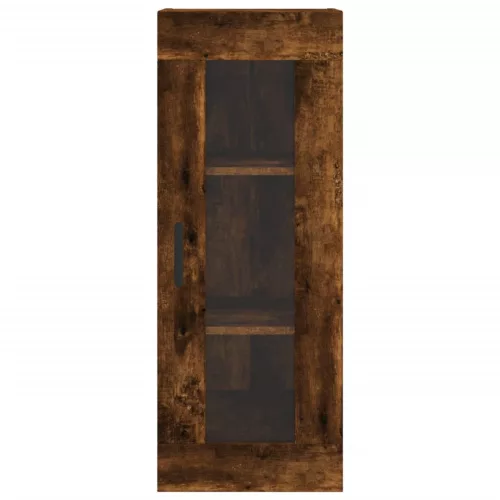 Füstös tölgy színű szerelt fa magasszekrény 34,5x34x180 cm