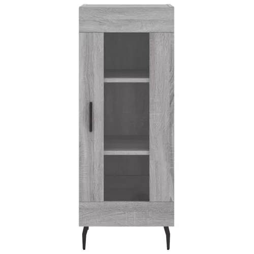 Szürke sonoma szerelt fa magasszekrény 34,5 x 34 x 180 cm