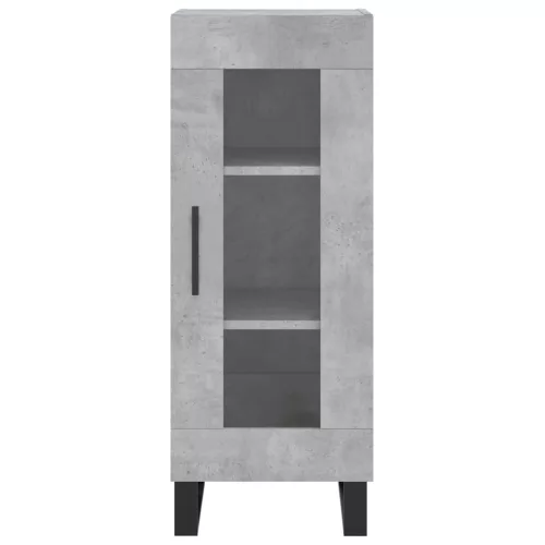 Betonszürke szerelt fa magasszekrény 34,5x34x180 cm