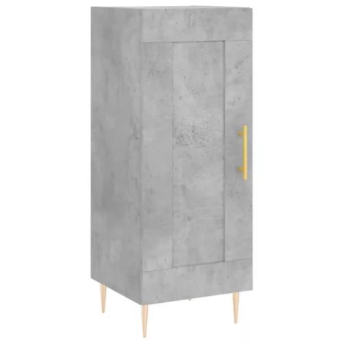 Betonszürke szerelt fa magasszekrény 34,5x34x180 cm