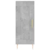 Betonszürke szerelt fa magasszekrény 34,5x34x180 cm