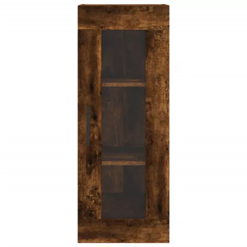 Füstös tölgy színű szerelt fa magasszekrény 34,5x34x180 cm