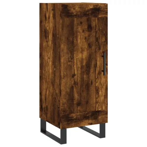 Füstös tölgy színű szerelt fa magasszekrény 34,5x34x180 cm