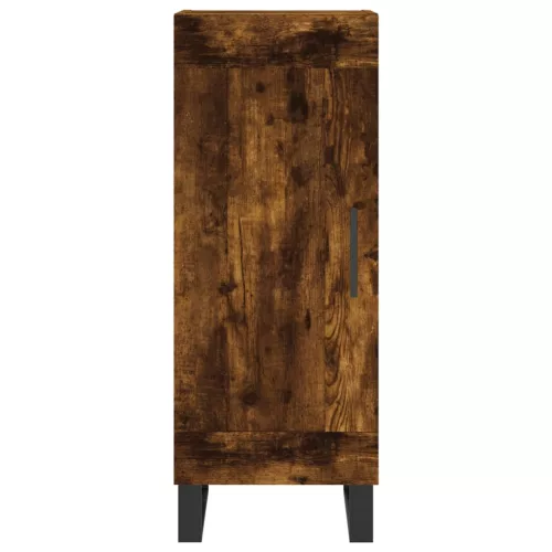 Füstös tölgy színű szerelt fa magasszekrény 34,5x34x180 cm