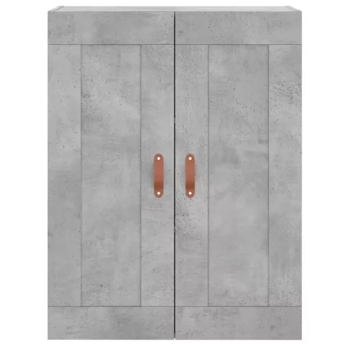 Betonszürke szerelt fa magasszekrény 69,5 x 34 x 180 cm