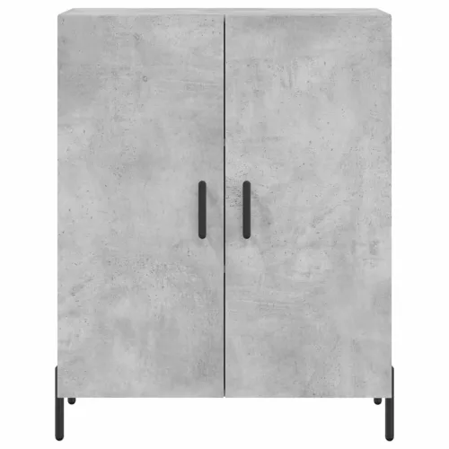 Betonszürke szerelt fa magasszekrény 69,5 x 34 x 180 cm
