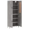 Szürke sonoma szerelt fa magasszekrény 69,5 x 34 x 180 cm