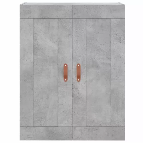Betonszürke szerelt fa magasszekrény 69,5 x 34 x 180 cm