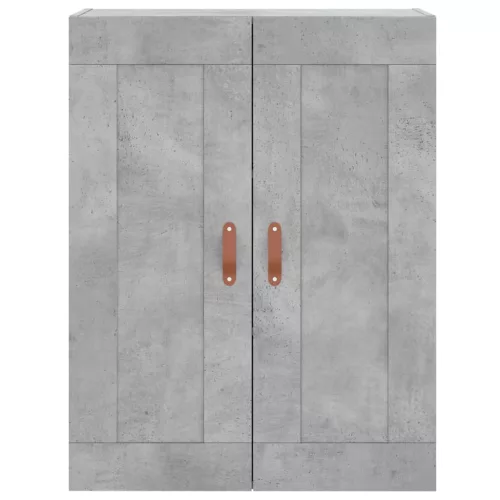 Betonszürke szerelt fa magasszekrény 69,5 x 34 x 180 cm