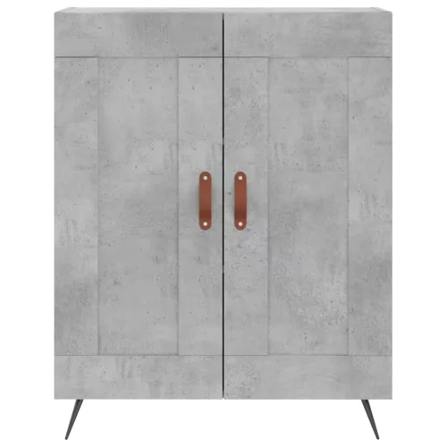 Betonszürke szerelt fa magasszekrény 69,5 x 34 x 180 cm