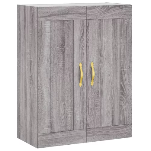 Szürke sonoma szerelt fa magasszekrény 69,5 x 34 x 180 cm