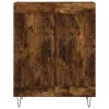 Füstös tölgy színű szerelt fa magasszekrény 69,5 x 34 x 180 cm