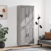 Szürke sonoma szerelt fa magasszekrény 69,5 x 34 x 180 cm