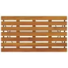 Tömör akácfa és acél összecsukható bisztróasztal 100x54x71 cm