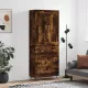 Füstös tölgy színű szerelt fa magasszekrény 69,5 x 34 x 180 cm