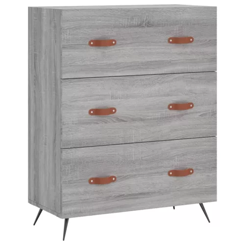 Szürke sonoma szerelt fa magasszekrény 69,5 x 34 x 180 cm