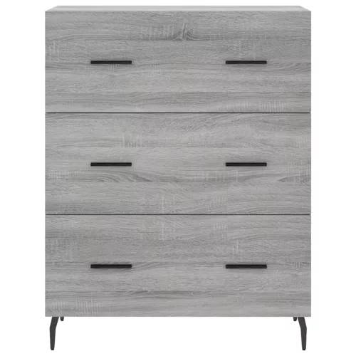 Szürke sonoma szerelt fa magasszekrény 69,5 x 34 x 180 cm