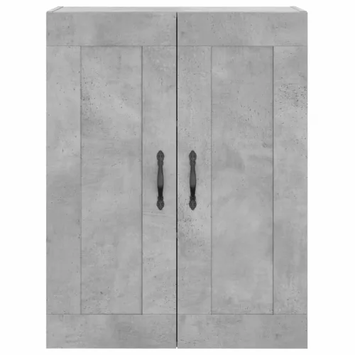 Betonszürke szerelt fa magasszekrény 69,5 x 34 x 180 cm