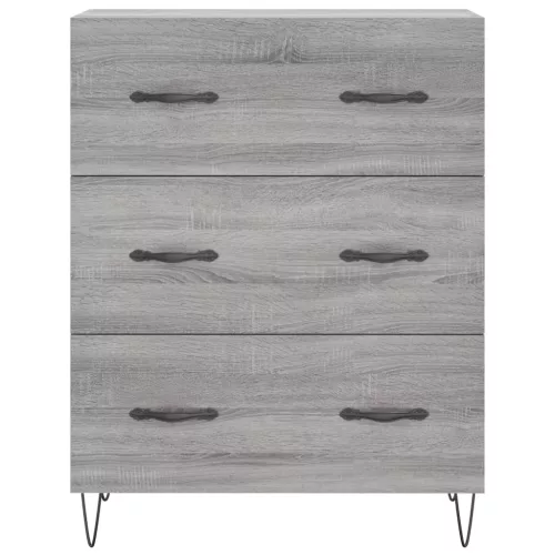 Szürke sonoma szerelt fa magasszekrény 69,5 x 34 x 180 cm