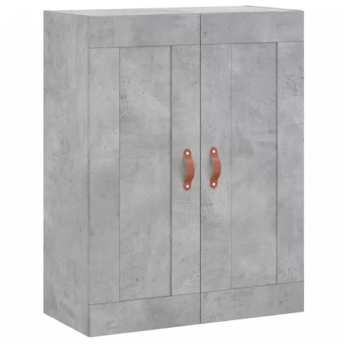 Betonszürke szerelt fa magasszekrény 69,5 x 34 x 180 cm