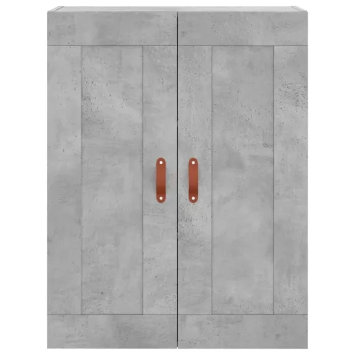 Betonszürke szerelt fa magasszekrény 69,5 x 34 x 180 cm