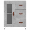 Betonszürke szerelt fa magasszekrény 69,5 x 34 x 180 cm