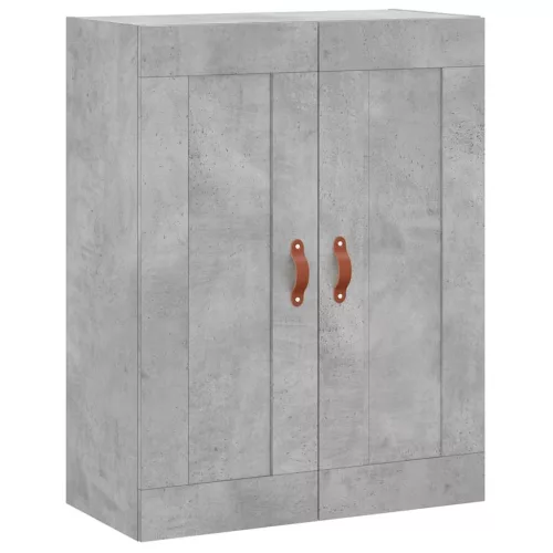 Betonszürke szerelt fa magasszekrény 69,5 x 34 x 180 cm