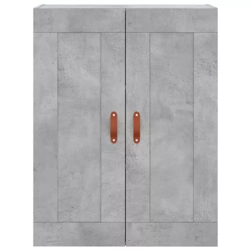 Betonszürke szerelt fa magasszekrény 69,5 x 34 x 180 cm